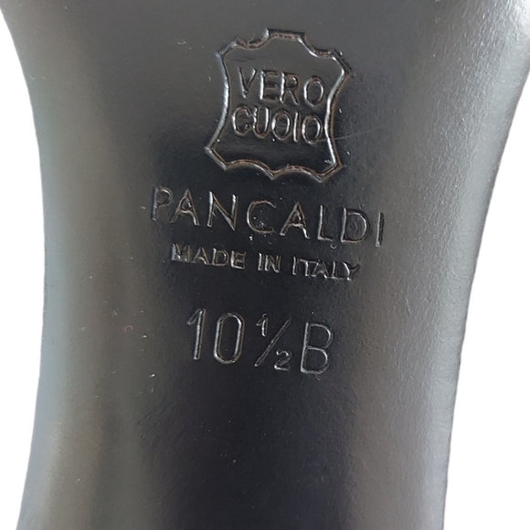 NWOB Pancaldi1888 Metal Buckle Houndstooth Pointed Toe Pumps Size 10.5 - Picture 5 of 7